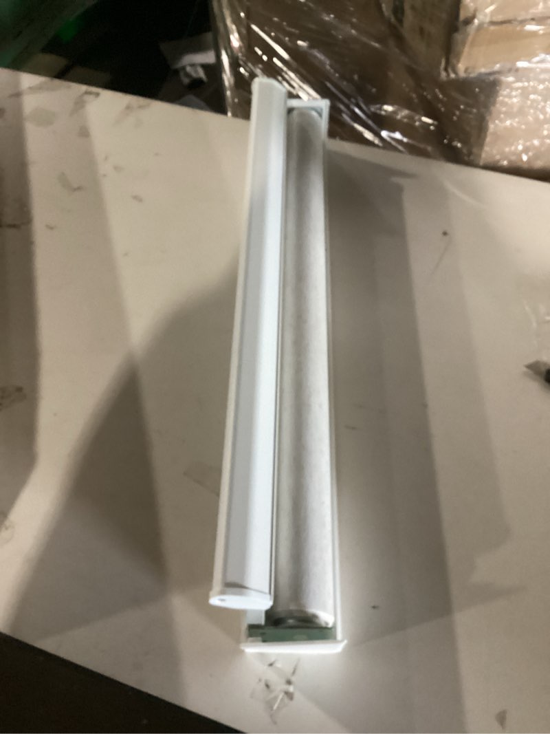 Condition photo showing New/Like New for aosky linen roller blinds shades for indoor windows pull down cordless blackout black out window shade 23 inch blinds for home white 23"w x 72"h white?aluminum cover?