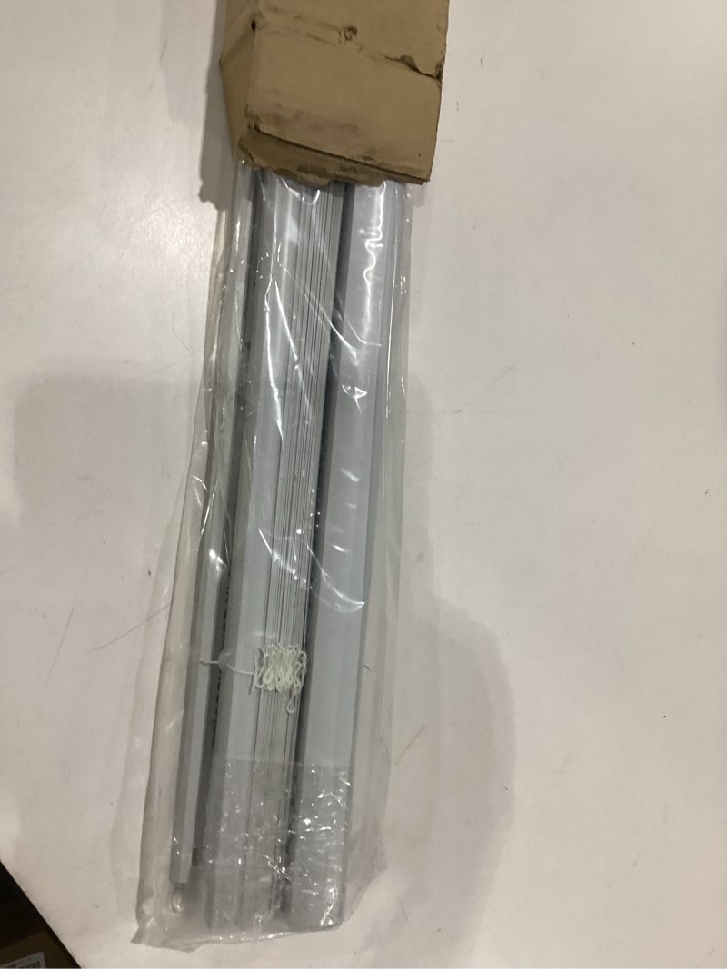Condition photo showing Good Condition for lazblinds cordless white 1" room darkening vinyl mini blinds, 34" w x 36" h horizontal window blinds for home, cordless shades for indoor windows white 34"w x 36"h