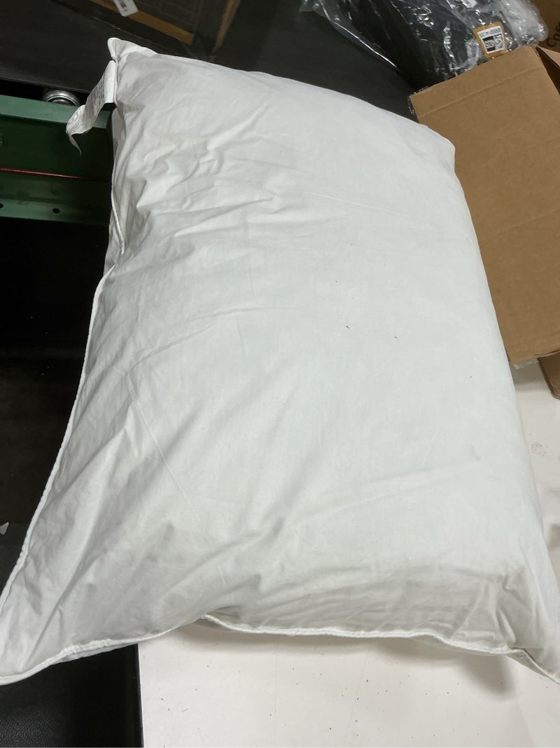 Condition photo showing Good Condition for ((incomplete ))bed pillows queen size set of 2 - 100% cotton breathable cover - premium down alternative for side sleepers, back or stomach - soft luxury hotel quality pillows - comfy, cozy & plush - oeko-tex, white queen white