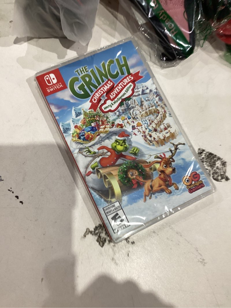 Condition photo showing New/Like New for The Grinch Christmas Adventure - Merry & Mischievous Edition - Nintendo Switch Nintendo Switch Merry & Mischievous Edition