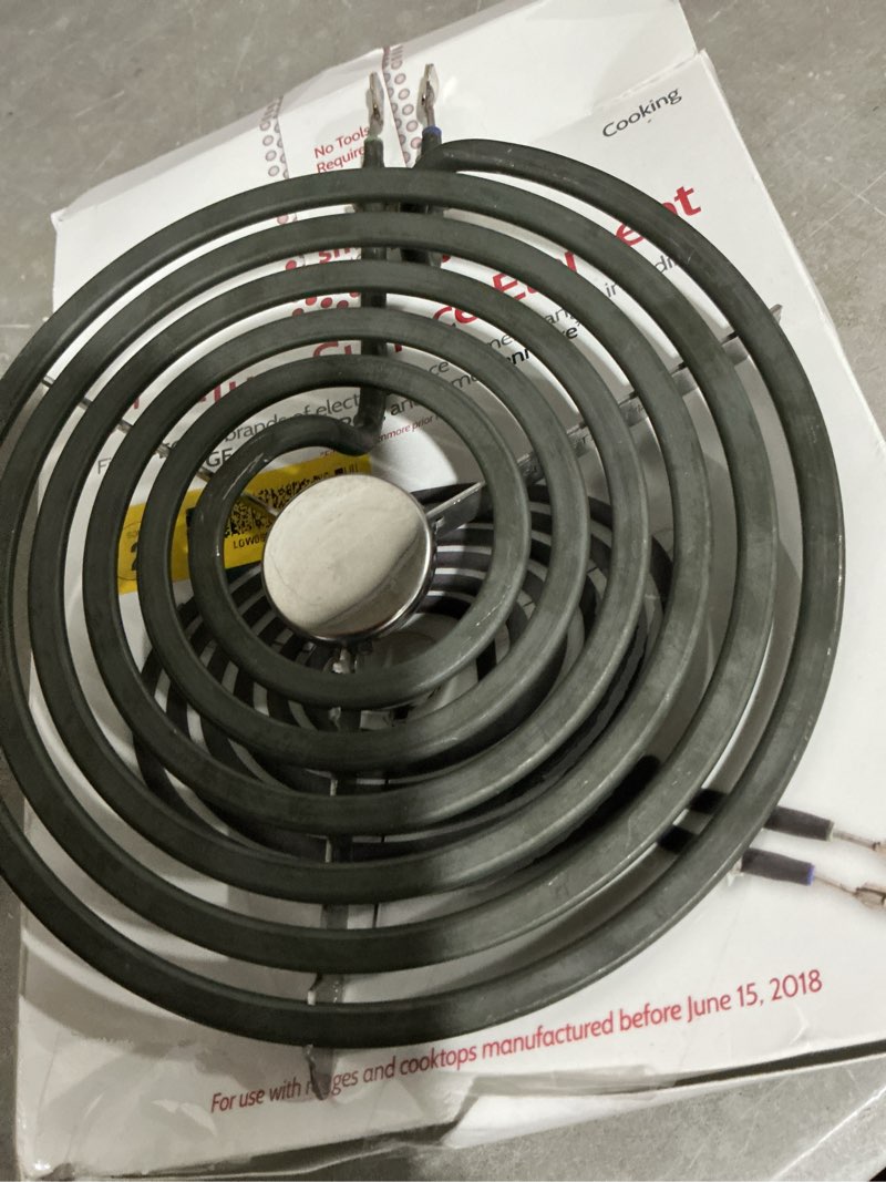 Condition photo showing As Is for 8 in. 6-turn surface element fits specific