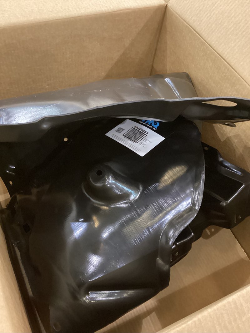 TRQ Front Left Inner Fender Liner Black Drivers Side Compatible with 2018-2019 Toyota Camry TO124821