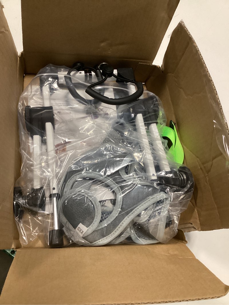 Condition photo showing New/Like New for Adjustable Dog Wheelchair for Back Legs Mobility Support Lightweight Pet Wheelchair for Disabled Hind Legs Walking Stable Dog Cart for Pets, Pink (Small) White 2XS for 6.6-11lb