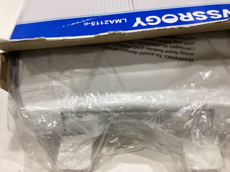 Condition photo showing Good Condition for wssrogy toilet seat elongated with slow close hinges, four bumpers never loosen and easily remove, two sets of parts, plastic, white elongated white - adult seat