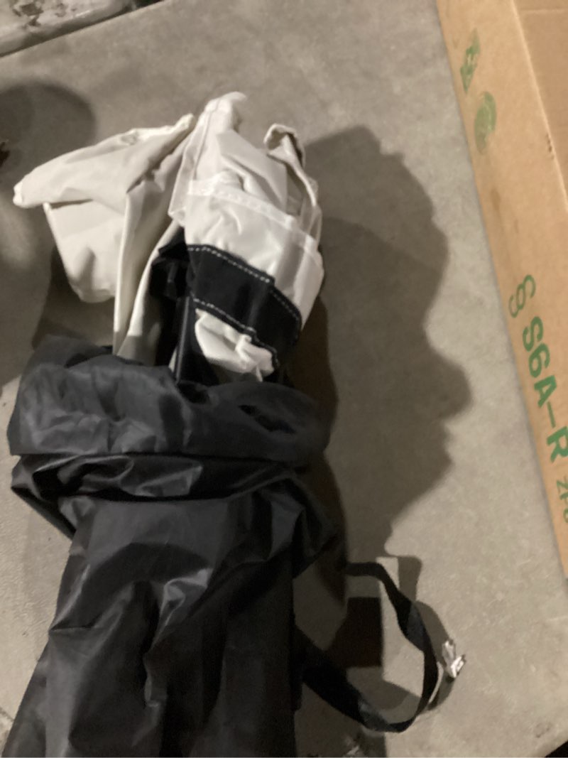 Condition photo showing Good Condition for ultralight folding camping chair, 450 lbs capacity, off-white, solid, adult, outdoor, beach, lawn, campground