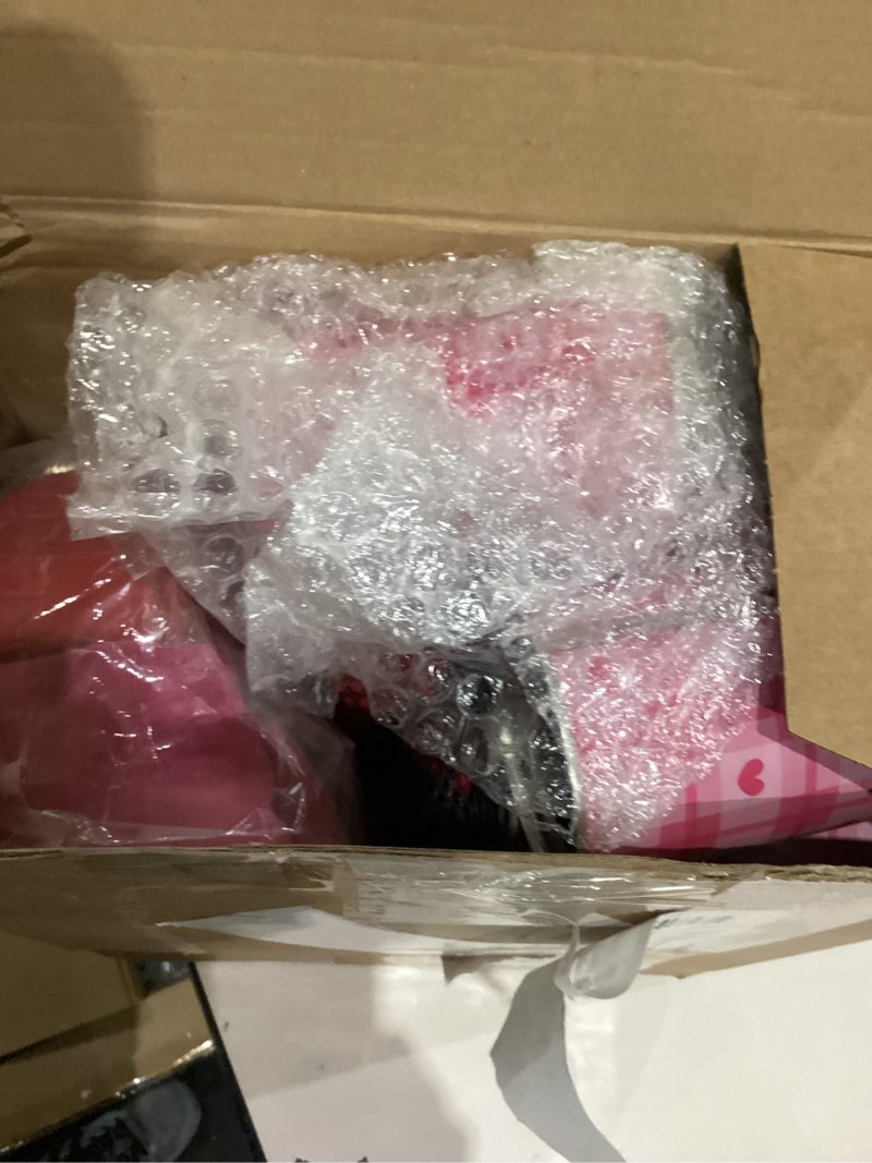 Condition photo showing Good Condition for 33 Pcs Valentine's Day Carnival Game Set for Adult, 4 in 1 Bean Bag Toss Can Plastic Cone Backyard Ring Toss Game for Indoor Outdoor Carnival Party and Family Gatherings