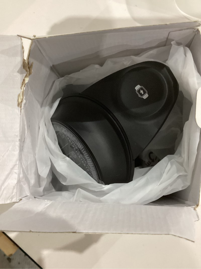 Condition photo showing As Is for Wireless Charger,3 in 1 Magnetic Wireless Charger Stand, Fast Wireless Charging Dock for iPhone17/16/15/14/13/12 Series, Apple Watch Series, AirPods Pro. Black