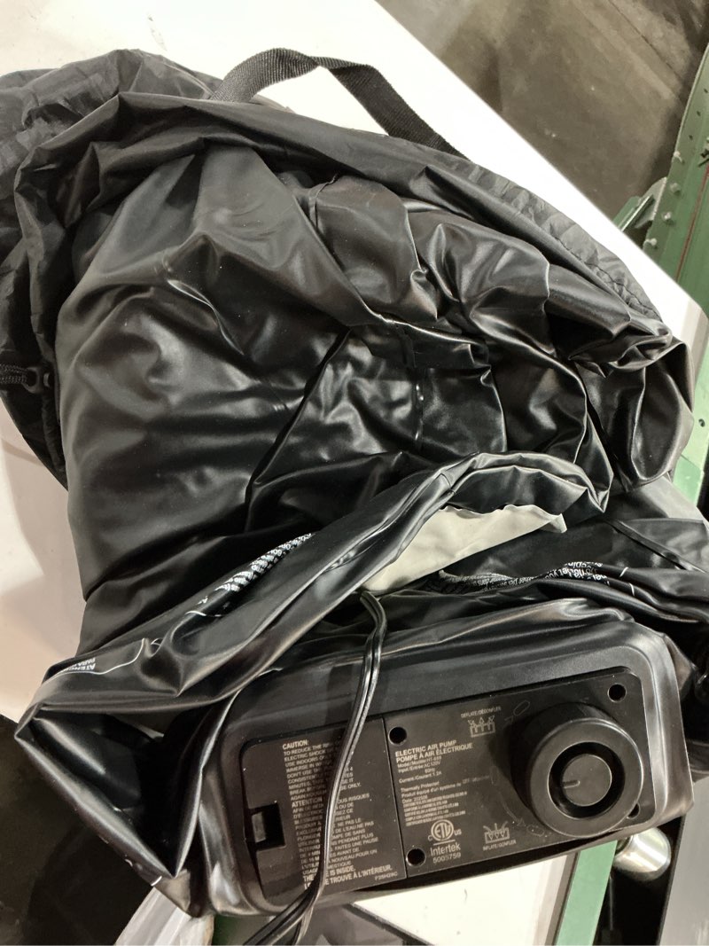 Condition photo showing As Is for Amazon Basics Inflatable air Mattress, Twin 18in Height Blow up Mattress with Built in Pump