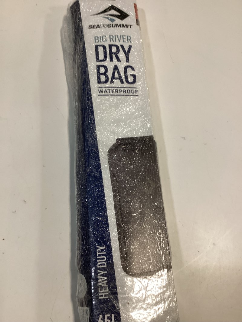 Condition photo showing New/Like New for Sea to Summit Big River Dry Backpack with Adjustable Harness, 50 Liter, Jet Black Jet Black 65 liter (Black)