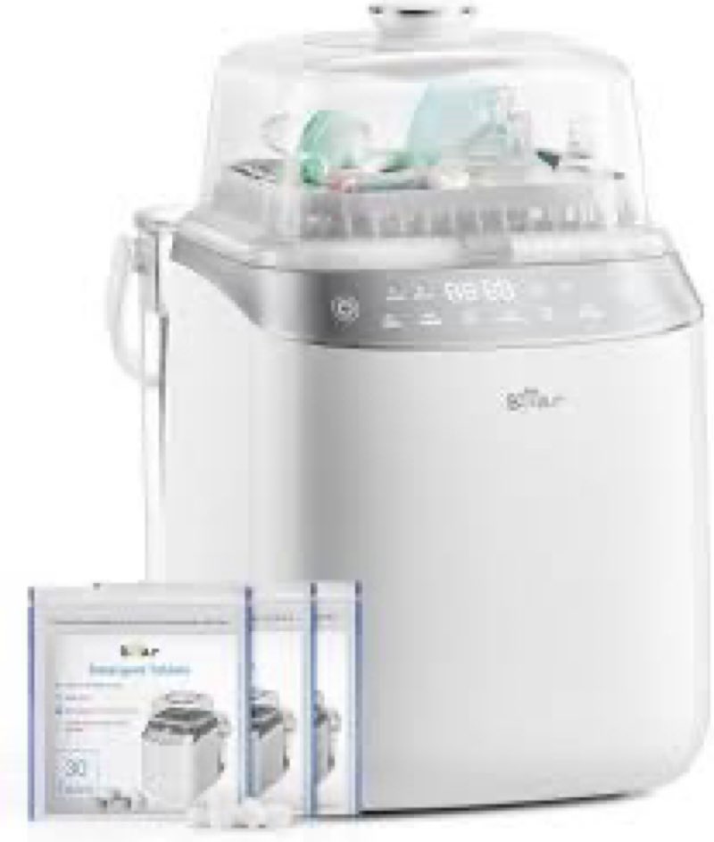Bear Bottle Washer Pro, Baby Bottle Washer and Sterilizer and Dryer - All in One Machine for Bottles