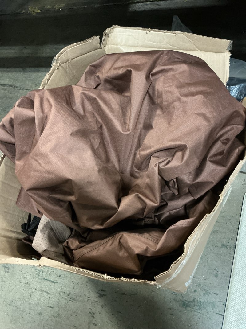 Condition photo showing As Is for duckcovers ultimate waterproof 36 inch patio chair cover, outdoor chair covers mocha cappuccino 36"w x 37"d x 36"h 1-pack