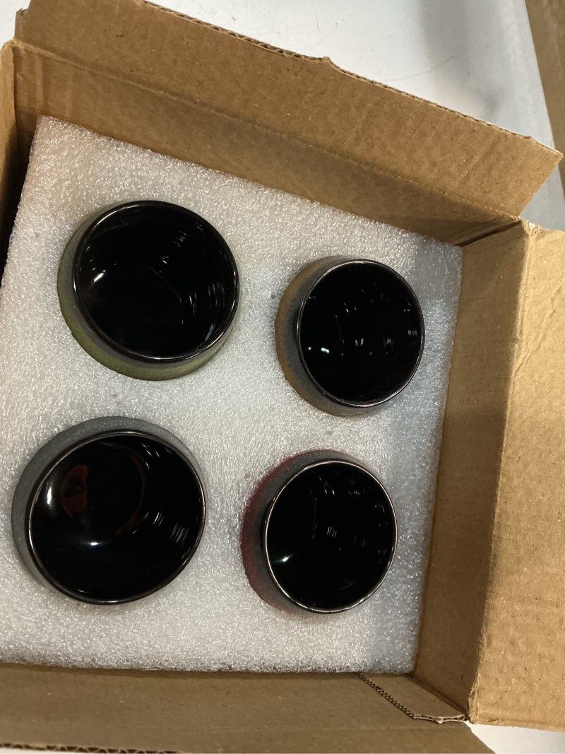 Condition photo showing New/Like New for 3 oz ceramic mini espresso cups set of 4, espresso mugs, porcelain coffee mugs demitasse cups, modern style handless, microwave dishwasher safe (morandi color)