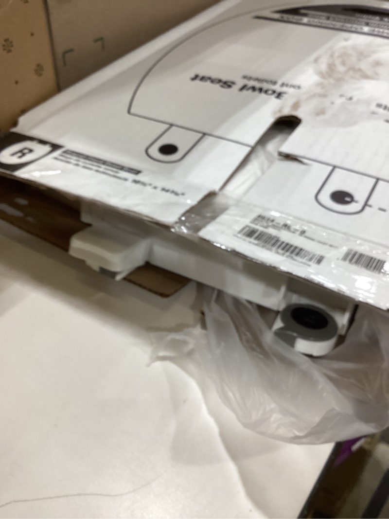 Condition photo showing As Is for KOHLER 4639-RL-0 Cachet ReadyLatch Round Toilet Seat Soft Close, White White Round Ready Latch