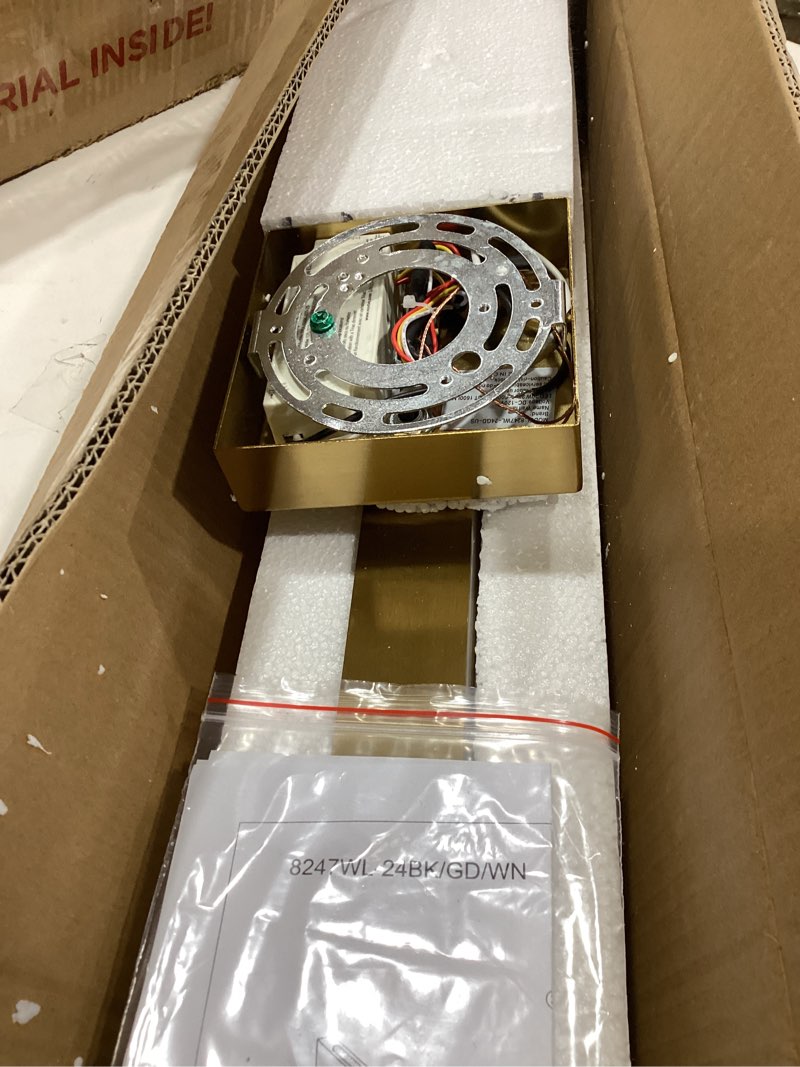 Condition photo showing Good Condition for gold bathroom vanity light - 24 inch 20w dimmable 5cct led bathroom light fixtures over mirror, modern vanity light bar for bathroom mirror cabinets bedroom gold 24 inch