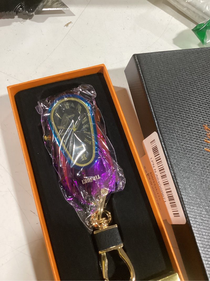 Condition photo showing Good Condition for Electric Lighter with Clock - USB Rechargeable, Windproof, Plasma Arc Lighter - Gold