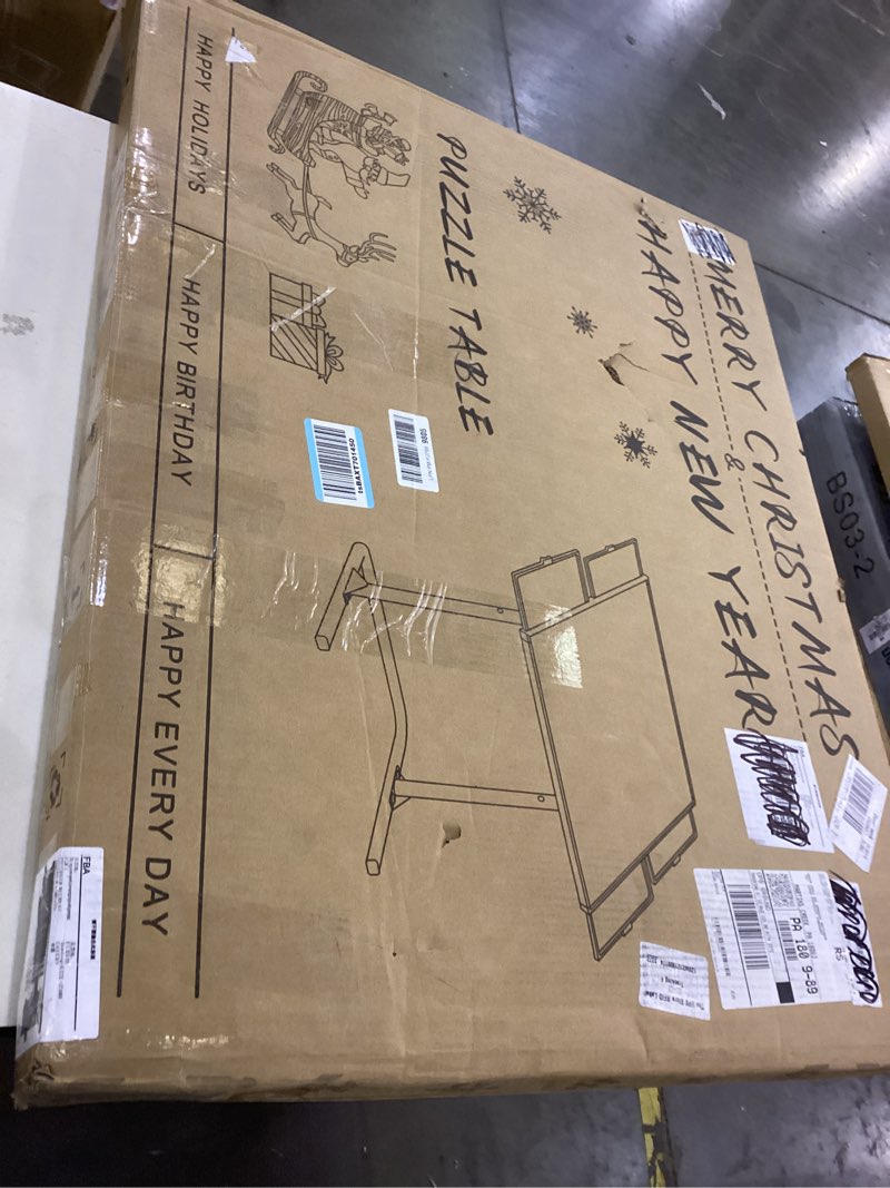 Condition photo showing New/Like New for Puzzle Table 1500pcs,Adjustable Height and 90°up Angles Puzzle Board for Saving Storage Space,Aluminum Jigsaw Puzzle Tables for Adults with Drawers