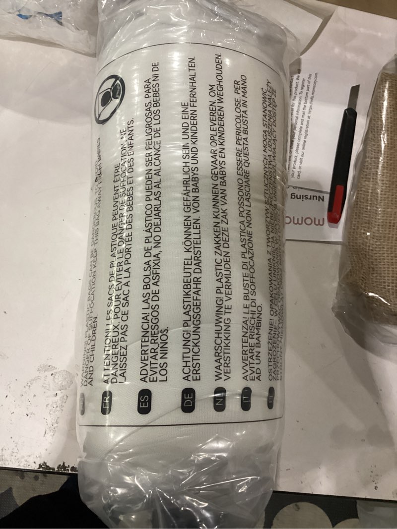 Condition photo showing New/Like New for Momcozy CozyPro Nursing Pillow - All Around Lumbar & Arm Support - Safety Guard, Firm & Springy Memory Foam-Stable, Ergonomic Support, Easier Breastfeeding, Wider Cushion, Adjustable, Removable Cover White (Cozypro With Lumbar Support) CozyPro Nursing Pillow