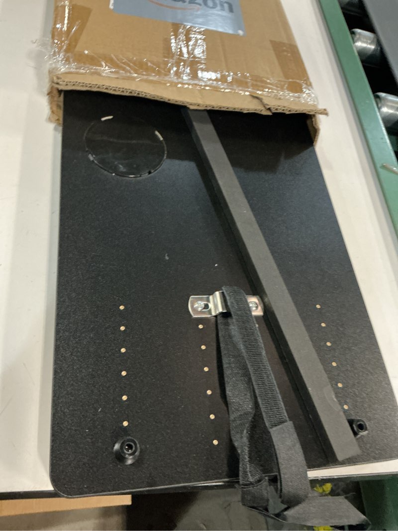 Condition photo showing As Is for Treadmill Desk Attachment - Universal Treadmill Laptop Holder Workstation Platform for Notebooks or Laptops with Tablet or Phone Holder and Cupholder, Fits Handlebars up to 34” Wide by Wakeman (Black)