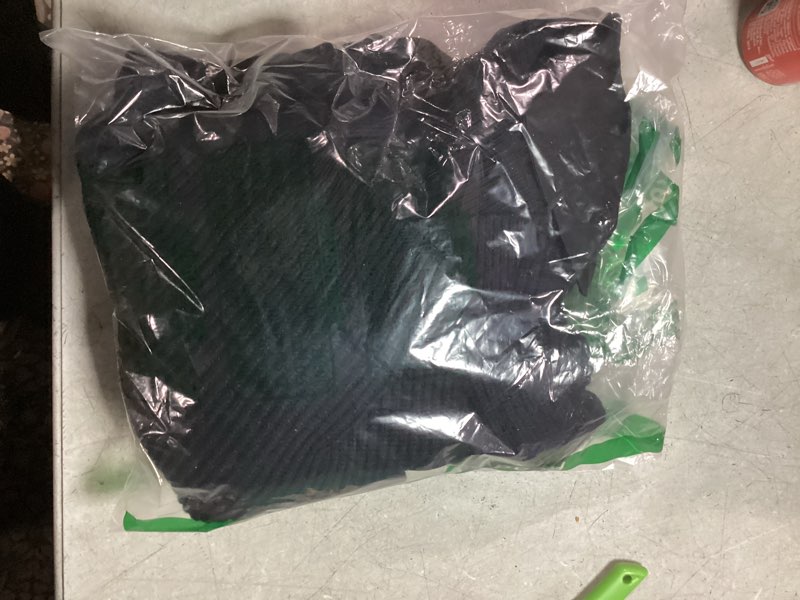 Condition photo showing New/Like New for Womens Pullover Sweaters Casual Long Sleeve V Neck Loose Fit Knit Tops Medium Black