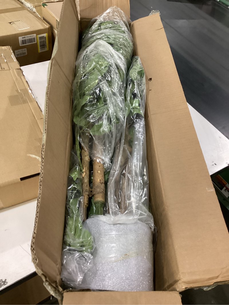 Condition photo showing New/Like New for 2Packs 4FT Artificial Ficus Tree, Fake Plants with Sturdy Plastic Nursery Pot,Faux Ficus Trees for Home Office Living Room Indoor Outdoor Decor Perfect Housewarming Gift (4FT-2Packs) 4FT-2Packs Ficus Tree
