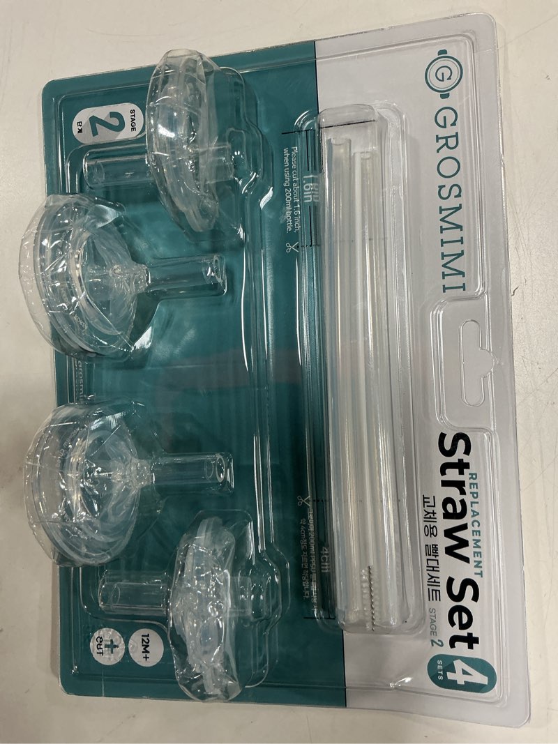 Condition photo showing New/Like New for grosmimi replacements (straw kit 4-counts, stage2)