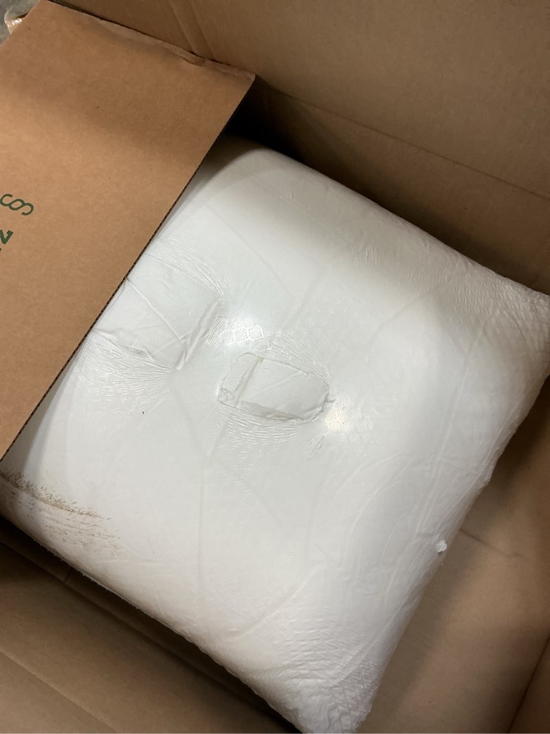 Condition photo showing As Is for miulee 24x24 pillow inserts,down alternative pack of 2 euro decorative throw pillows for sofa couch bed, ultra soft fluffy bed sleeping form 2 24x24inch