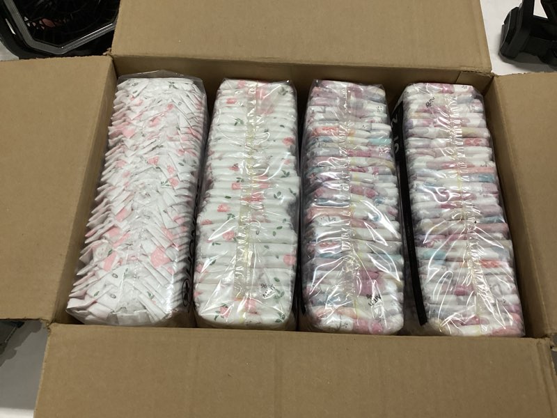 Condition photo showing New/Like New for the honest company comfort dry disposable daytime diapers for sensitive skin, hypoallergenic, fragrance-free, rose blossom + tutu cute, super club box, size 2 (12-18 lbs), 124 count size 2 (124 count) rose blossom + tutu cute