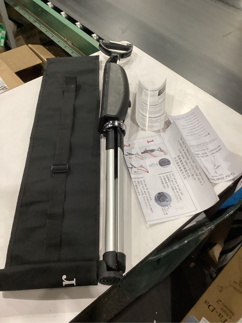 Condition photo showing New/Like New for STEP2GOLD Ta-Da Chair Series 2- Portable Walking Stick, Cane with Seat, Foldable Chair, Hiking Stick, for Camping, Hiking, Lightweight Aluminum, Easy Carry, Anti-Slip L (36.2") Black