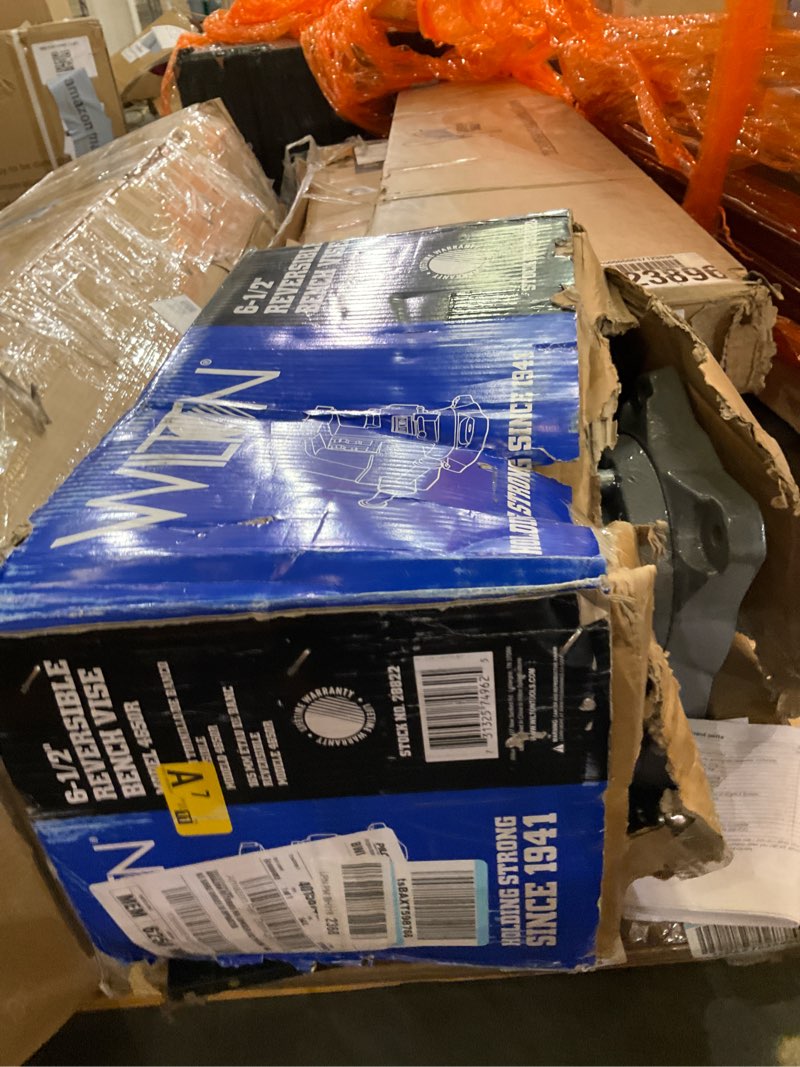 Condition photo showing As Is for Wilton Reversible Bench Vise, 6-1/2" Jaw Width, 7-1/4" & 12-3/4" Jaw Opening, 4" Throat (Model 4650R) 6-1/2 in.