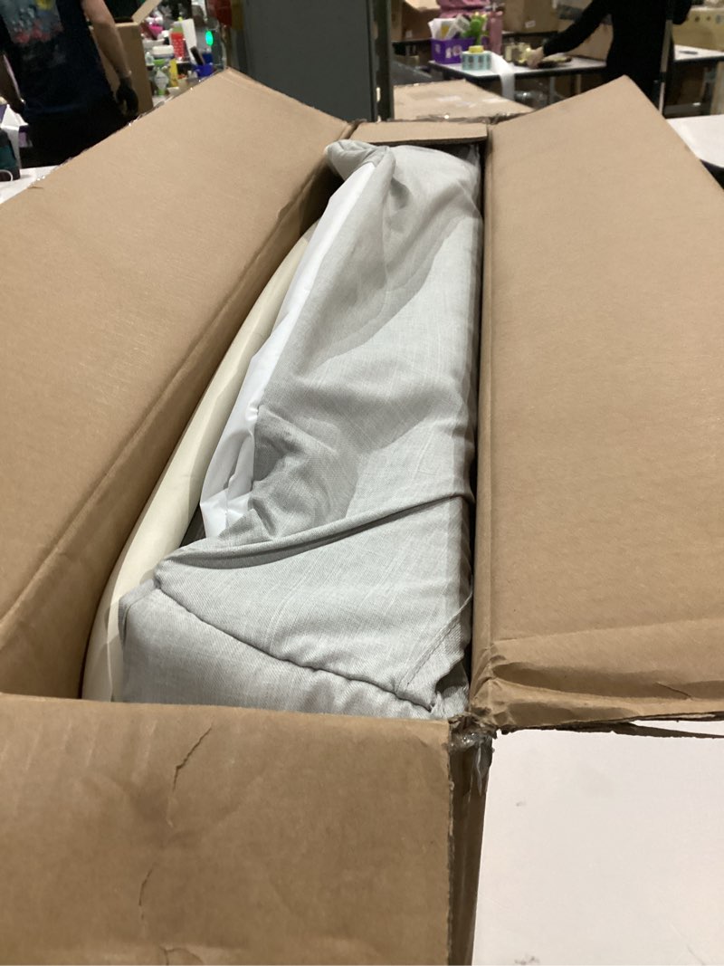 Condition photo showing As Is for BabyBond Portable Baby Changing Table with 2 Storage Baskets, Foldable Changing Table Dresser Waterproof Diaper Changing Table Height Adjustable Changing Station for Infant and Newborn(Beige) Beige with 2 baskets