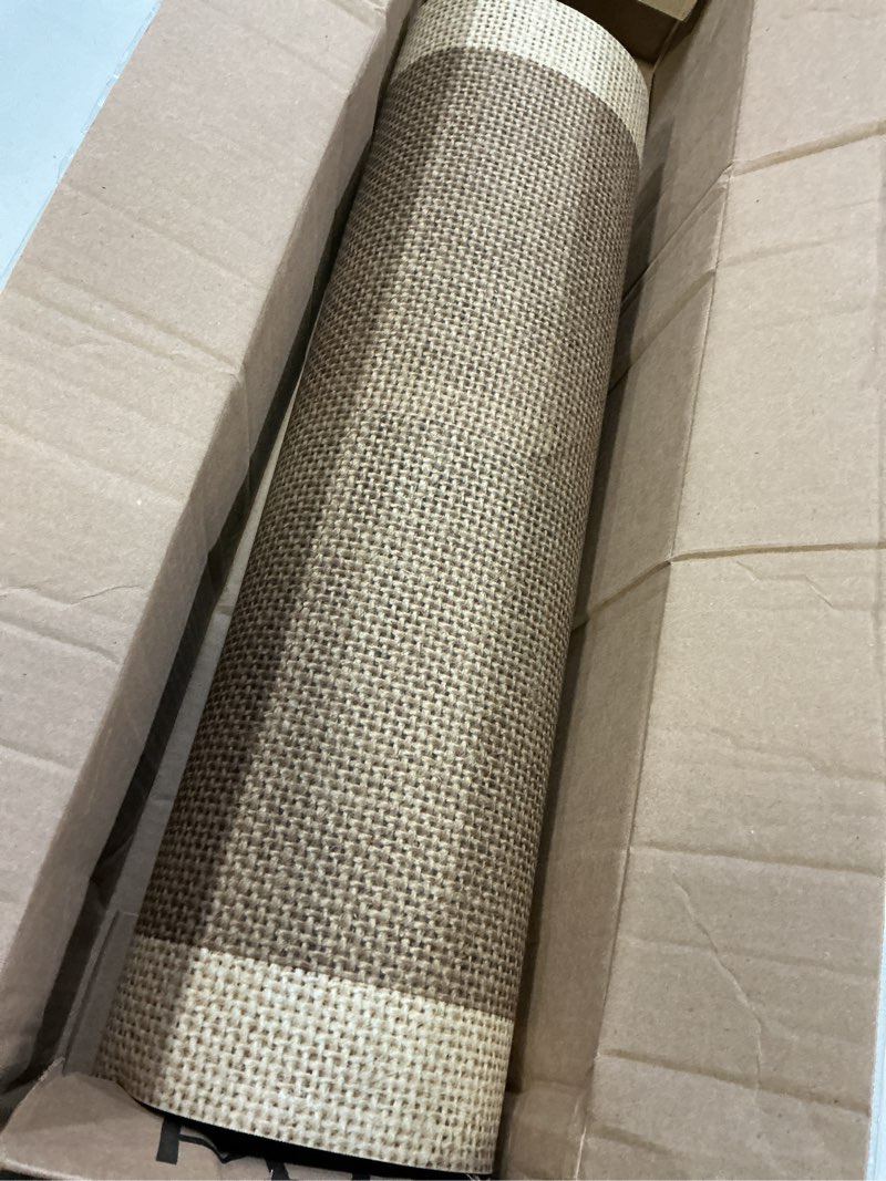 Condition photo showing Good Condition for Ultra Thin Door Mat Indoor Entrance, 1/10 in Thin Door Mats for Inside Entry, Non-Slip Rubber Backing Washable Doormat, Fade Resistant, Absorbent, Low Profile Dirt Trapper, 30"X17",Brown Twilight Citrus 1'5" x 2'6" (Rectangular)