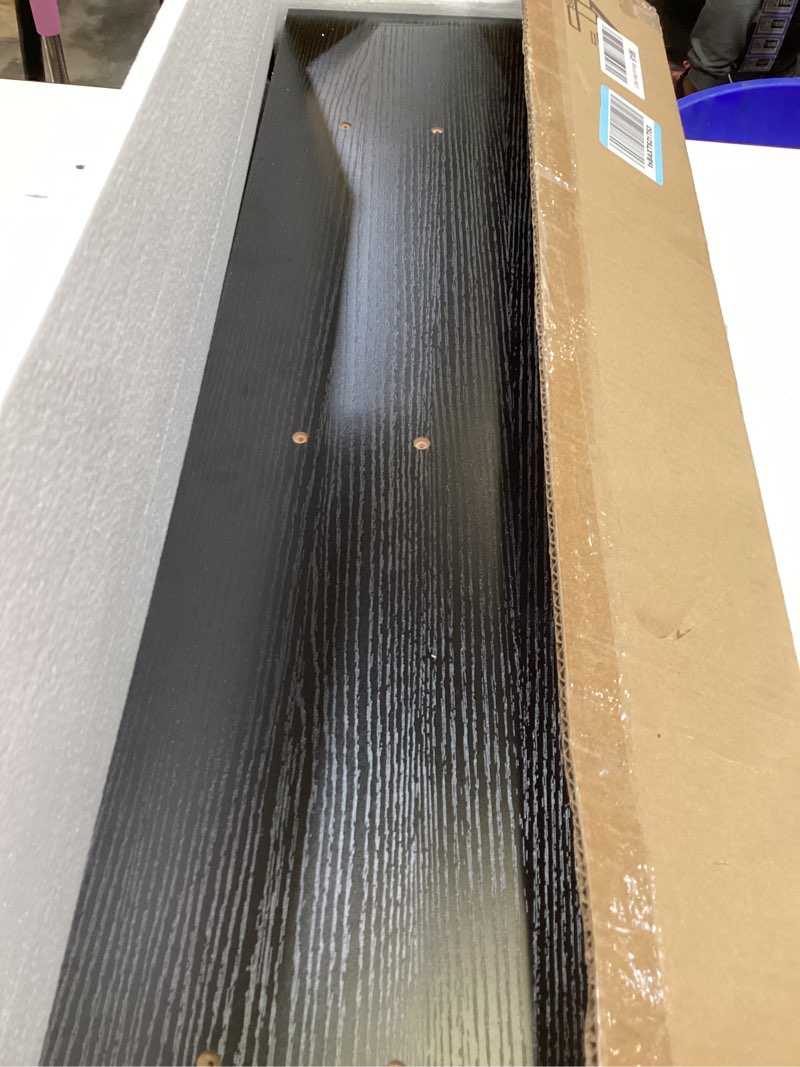 Condition photo showing Good Condition for qeeig floating shelves for wall 35.4" long - wall mounted shelf bathroom kitchen living room bedroom farmhouse home decor display bookshelf large 35.4 x 9.3 inch set of 2, black (008-90b) 35.4" c. black