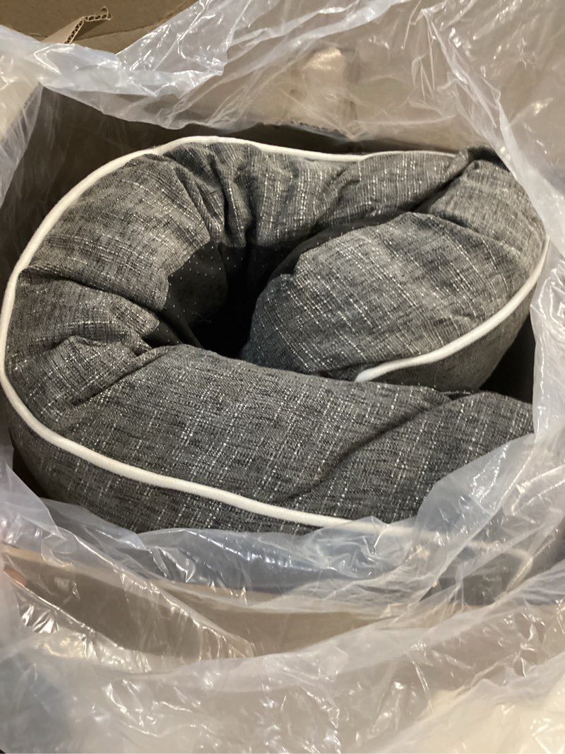 Condition photo showing Good Condition for Bench Cushion, 42 x 16 Inch Patio Furniture Cushions with Durable Ties, Soft Memory Foam Bench Cushions for Indoor/Outdoor Furniture with Non-Slip Bottom, Kitchen&Dining, Dark Grey Dark Grey 42*16+4”