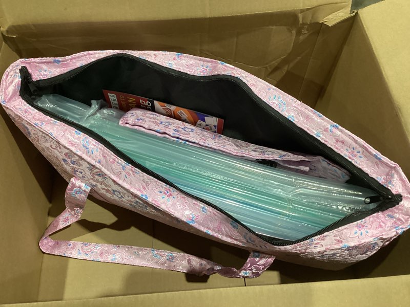 Condition photo showing Good Condition for American Mahjong Game Set, 166 Pink Tiles, Pink Bag and Entire Accessories, 4 All-in-One Rack/Pushers, Mahjong Tiles Set
