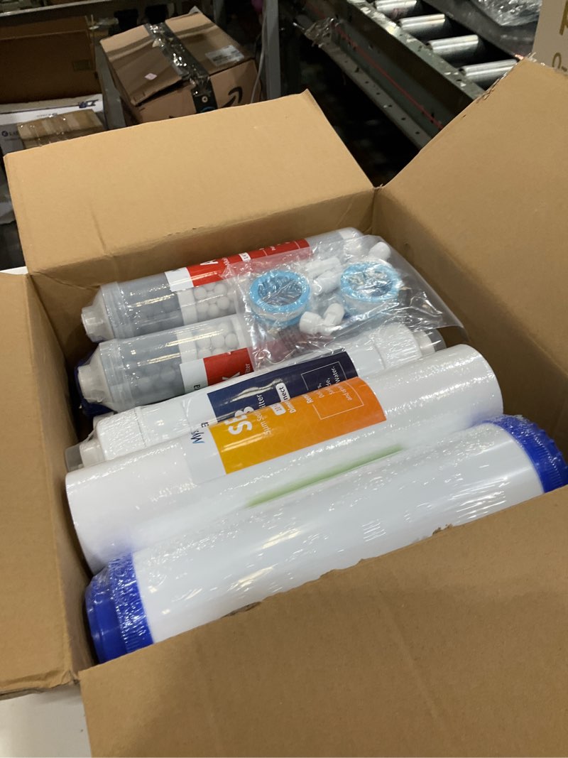 Condition photo showing New/Like New for F9K NSF Certified 1-Year Reverse Osmosis Water Filter Replacement Set Compatible with iSpring RCC7AK, 9-Count for 6-Stage RO System with Alkaline Remineralization Filter, Without RO Membrane