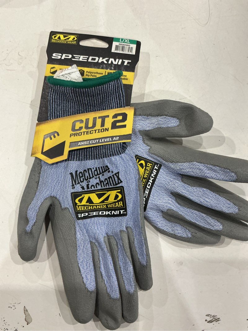 Condition photo showing Good Condition for mechanix wear medium/large blue nitrile dipped nitrile 1 -pairs