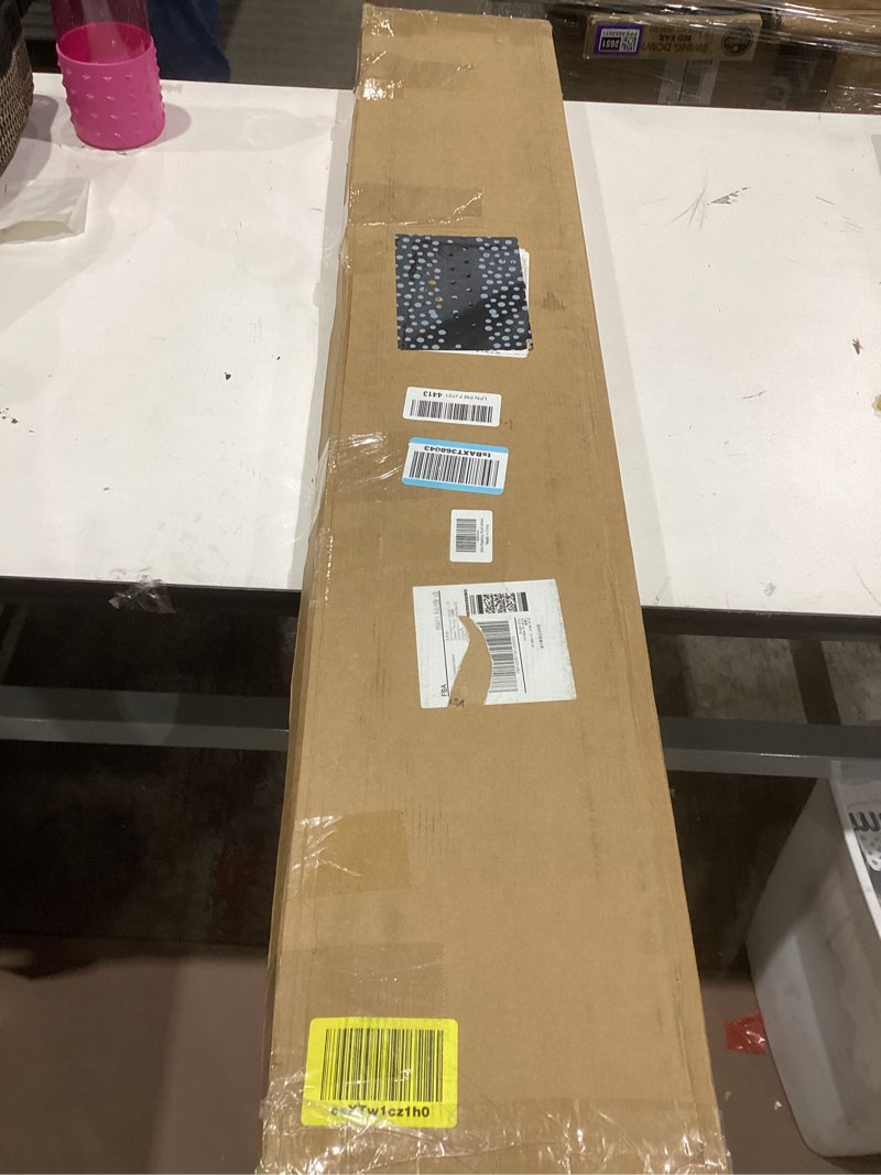 Condition photo showing Good Condition for 48" rustic elm floating shelves - solid wood live edge with invisible brackets, wall mounted shelf for living room, kitchen & bathroom decor, natural clear natural live edge, 48"l, 1packs