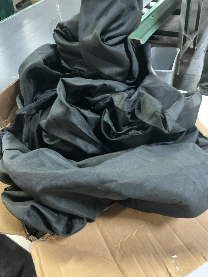 Condition photo showing As Is for Fitable 8 Pack Black Table Cloths 120 Inch Round - Stain Resistant and Washable Tableclothes, Polyester Fabric Table Covers for Wedding, Party, Banquet, Formal Events Black 120 In Round, 8 Pack