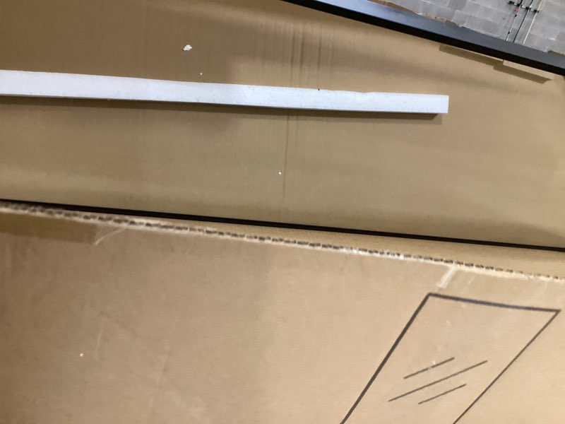 Condition photo showing Good Condition for scwf-gz 47x14“ full length mirror over the door hang or wall mounted black | hd clear tempered glass,aluminum frame rect full body dressing make-up mirrors for bedroom,bathroom, entryway,living room black 47"l x 14"w