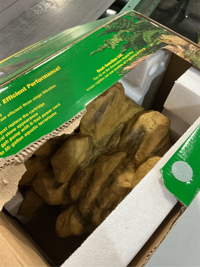 Condition photo showing Good Condition for Tetra Decorative ReptoFilter, Terrarium Filtration & Waterfall, For Turtles, Frogs, & Newts. Keeps Water Clear