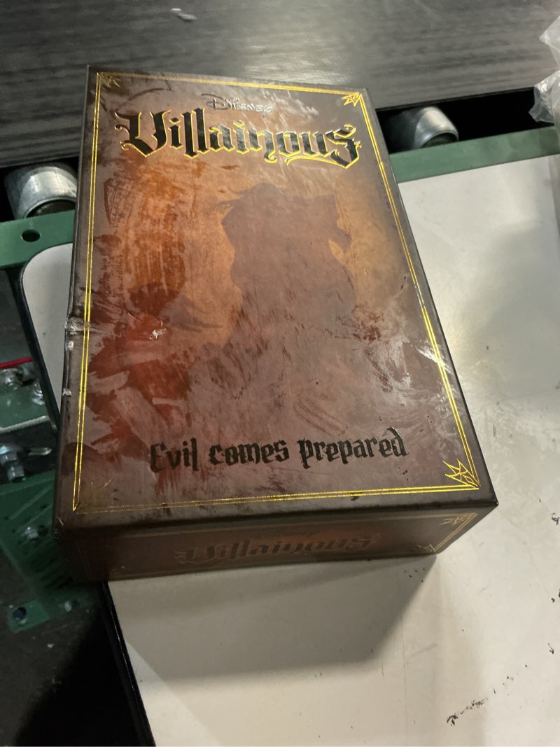 Condition photo showing New/Like New for ravensburger disney villainous - evil comes prepared - strategy board game - play as stand-alone, or with other villainous games - with scar, ratigan, and yzma - 2019 toy of the year award - ages 10+
