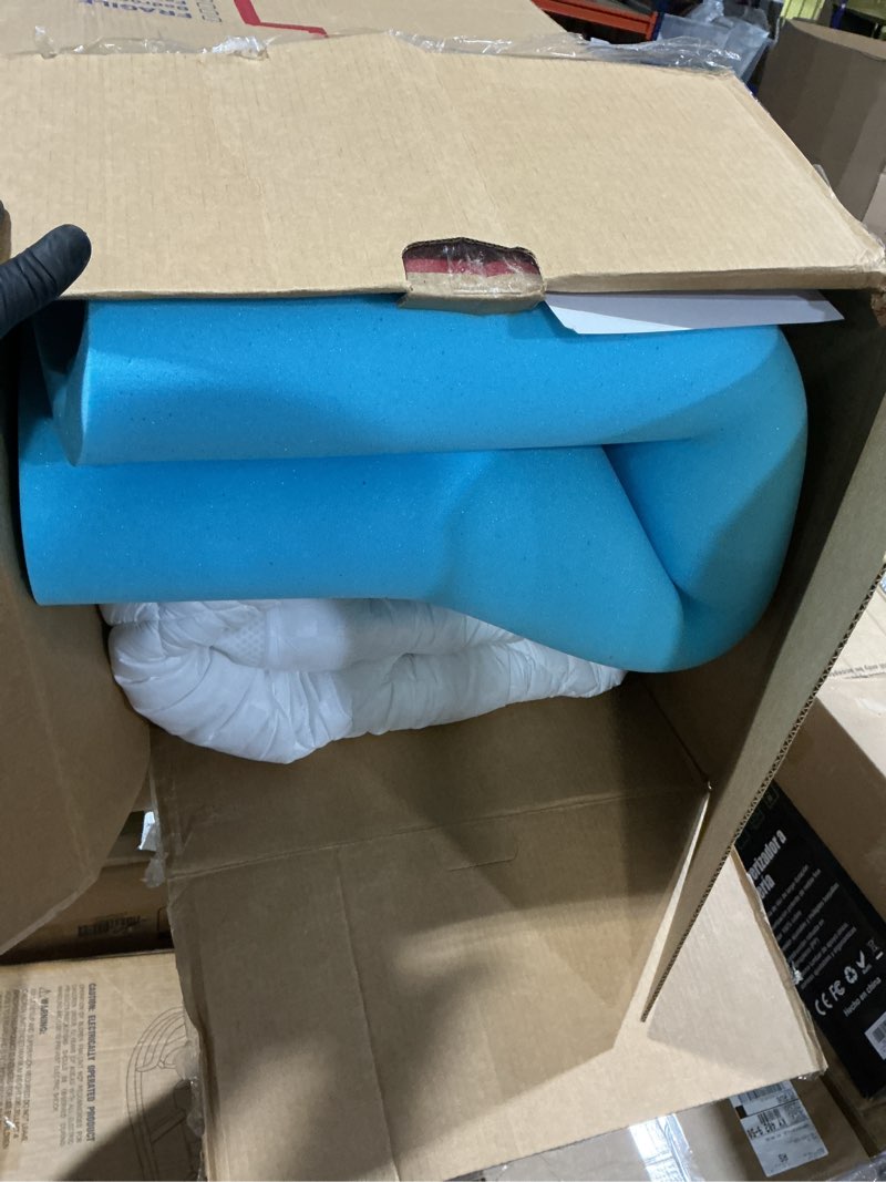 Condition photo showing Good Condition for 5 inch mega support memory foam queen mattress topper for pressure relief, dual layer 2.5" pillow top mattress topper queen plus 2.5" cooling gel infused memory foam mattress pad snow queen