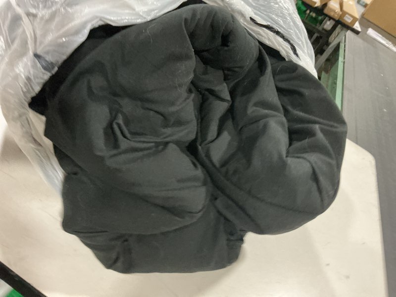 Condition photo showing As Is for texartist premium 2100 series full comforter all season breathable black comforter soft 4d spiral fiber quilted down alternative duvet with corner tabs luxury hotel style (82"x86") full comforter black comforter