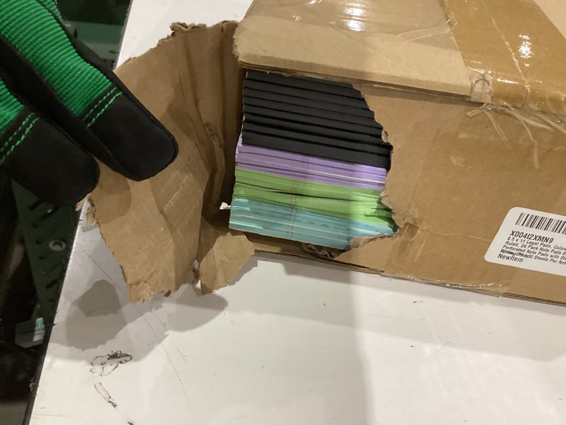 Condition photo showing Good Condition for 8.5 x 11 Legal Pads, Colored Legal Pads, Wide Ruled, 24 Pack Note Pads 8.5 x 11, Multicolor Perforated Note Pads with Sturdy White Back, Writing Pad,30 Sheets Per Notepad for School, Home, Office 24 Pack Colored