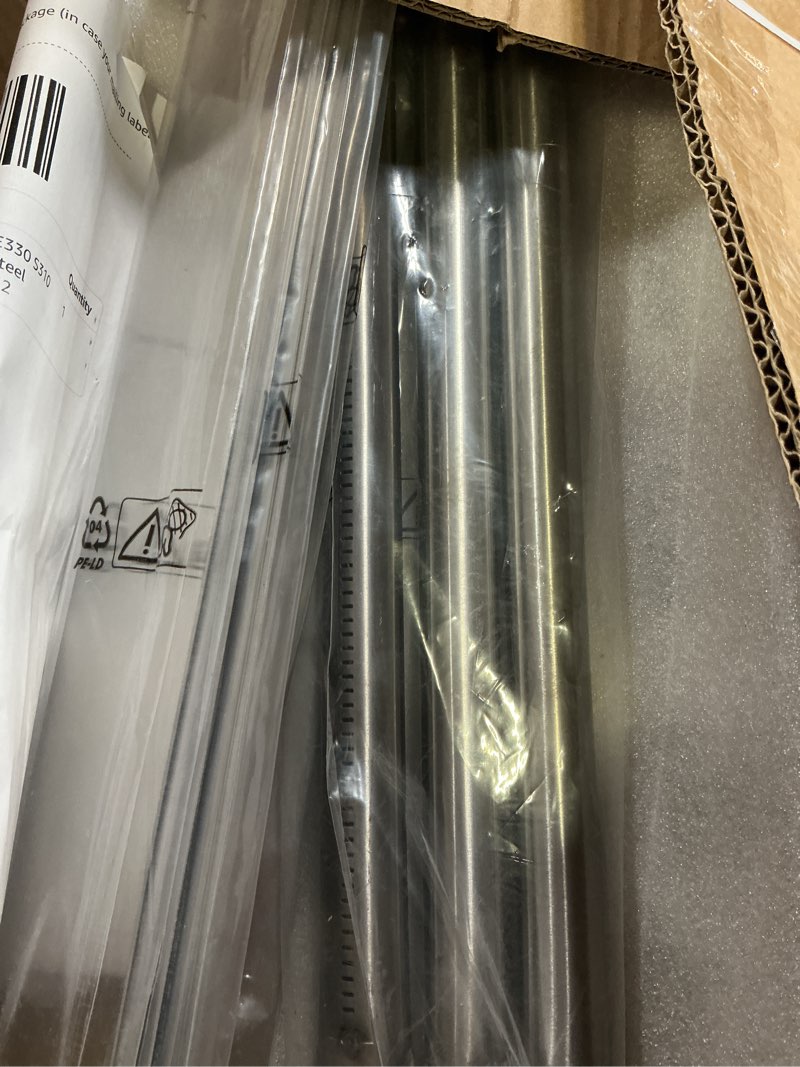 Condition photo showing New/Like New for genesis 300 310 series grill parts kit for weber genesis e310 e330 s310 e320 s330 ep310 s310 s320 ep330 parts, sus 304 stainless steel flavorizer bars heat deflector burner tube kit, 7620 7622 62752 stainless steel silver