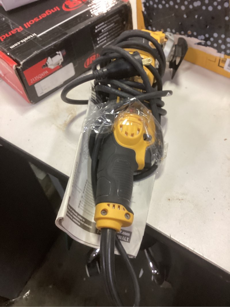 Condition photo showing As Is for DEWALT Oscillating Tool, 3-Amp, Corded, Includes Wood Blades, Sandpaper and Tool Bag (DWE315K) Oscillating Tool Kit