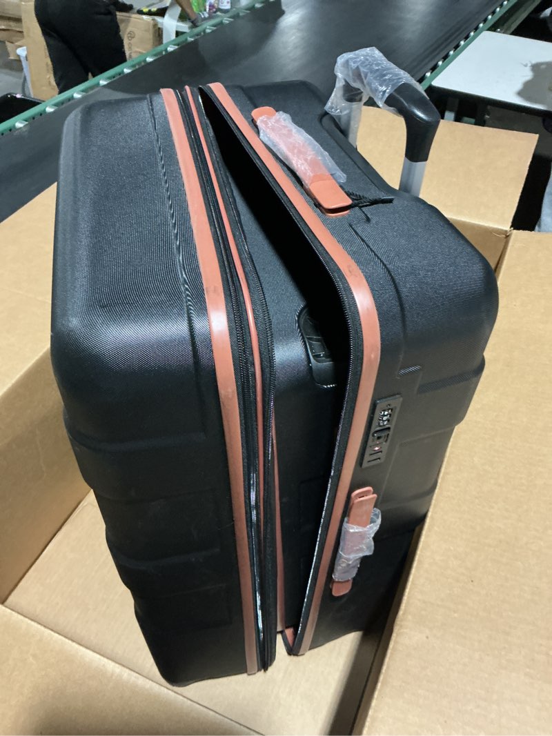 Condition photo showing Good Condition for Luggage Sets 3 Piece with Spinner Wheel, Hardside Suitcase Set with TSA Lock, Expandable Lightweight Travel Luggage for Men and Women, Black