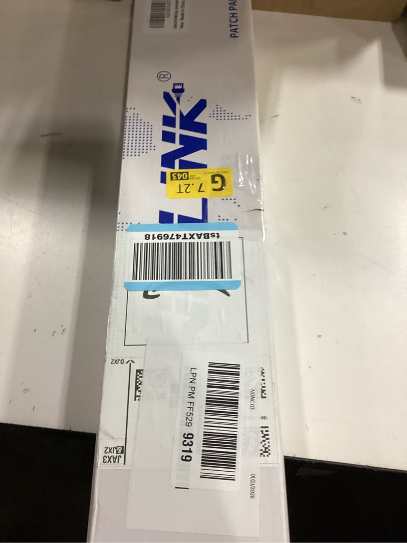 Condition photo showing New/Like New for Iwillink Blank 24-Port Keystone Patch Panel, 1U 19'' Rackmount/Wallmount with Metal Housing, Includes 12 Blank Inserts for Custom AV/Data Setups 24 Port