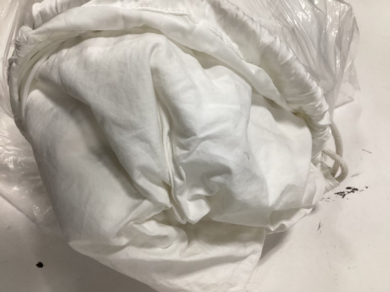 Condition photo showing Good Condition for organic crisp percale sheet set, king, white