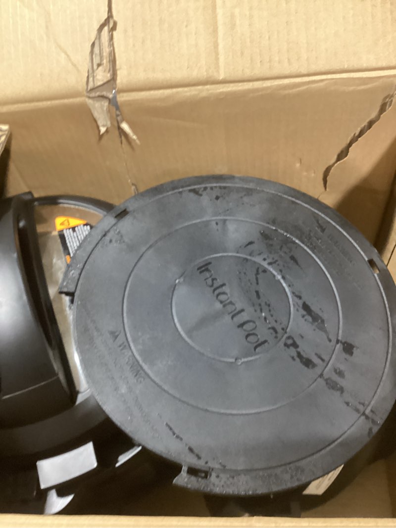 Condition photo showing As Is for Instant Pot Duo Crisp 11-in-1 Air Fryer and Electric Pressure Cooker Combo with Multicooker Lids that Air Fries, Steams, Slow Cooks, Sautés, Dehydrates, & More, Free App With Over 800 Recipes, 6 Quart 6 Qt